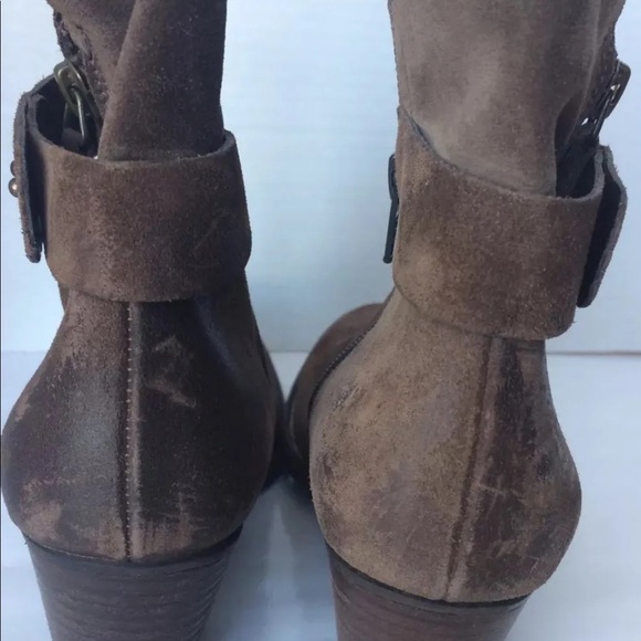 COPY Paul Green Dallas Brown Nubuck Leather Ankle Boot 6 - Picture 5 of 12